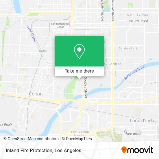 Inland Fire Protection map