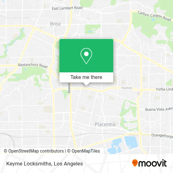 Keyme Locksmiths map