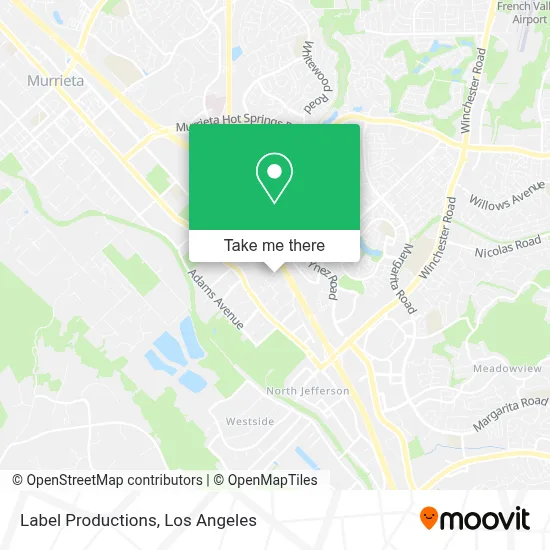 Label Productions map