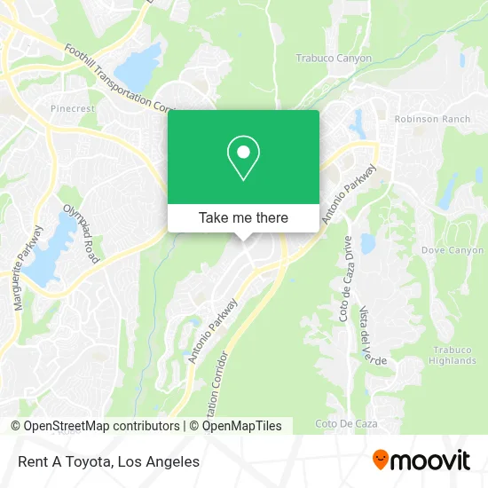 Rent A Toyota map
