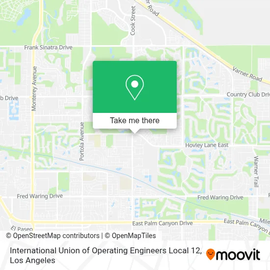 International Union of Operating Engineers Local 12 map