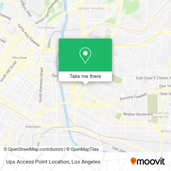 Ups Access Point Location map
