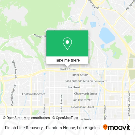 Finish Line Recovery - Flanders House map