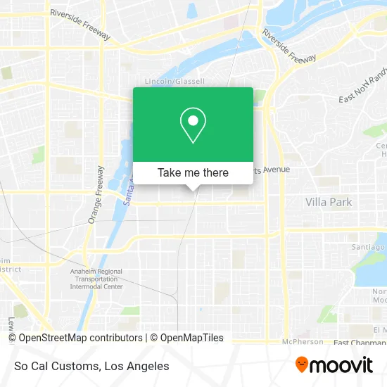 So Cal Customs map