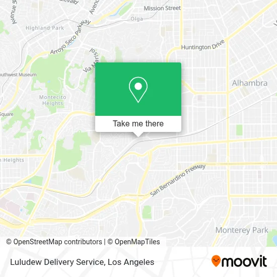 Luludew Delivery Service map