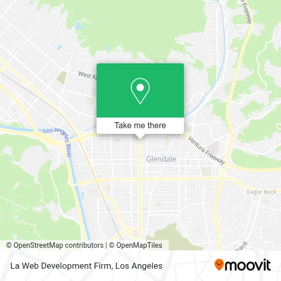La Web Development Firm map