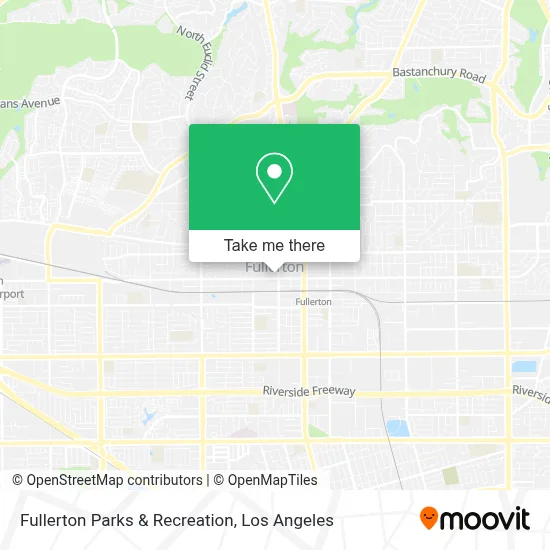 Fullerton Parks & Recreation map