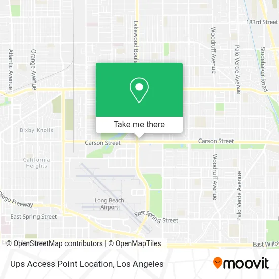 Ups Access Point Location map