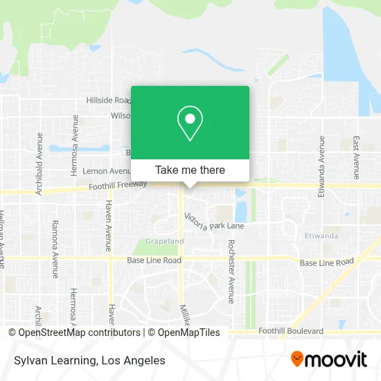 Sylvan Learning map