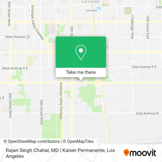 Rajan Singh Chahal, MD | Kaiser Permanente map