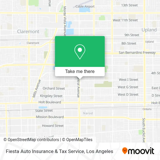 Fiesta Auto Insurance & Tax Service map