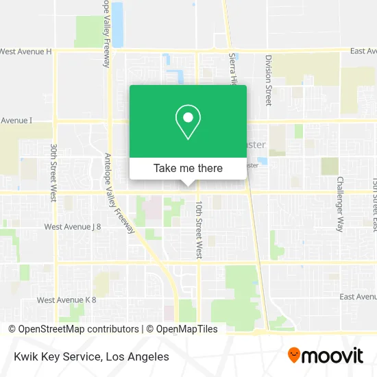 Kwik Key Service map
