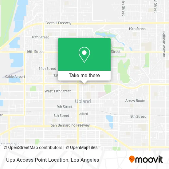 Ups Access Point Location map
