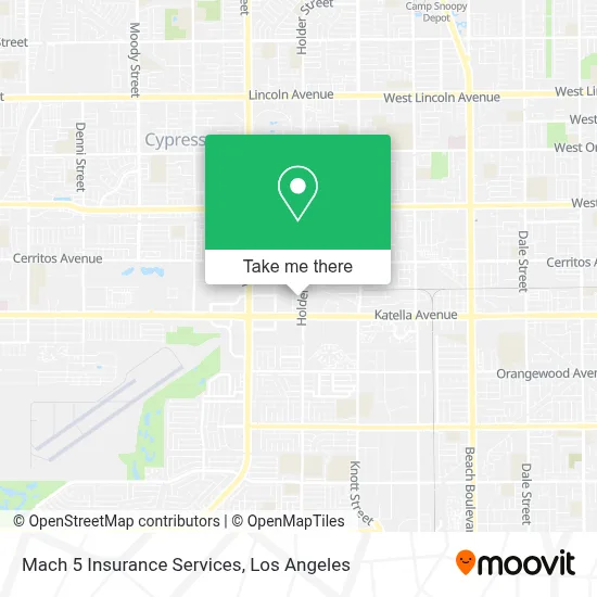 Mach 5 Insurance Services map
