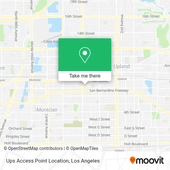 Ups Access Point Location map