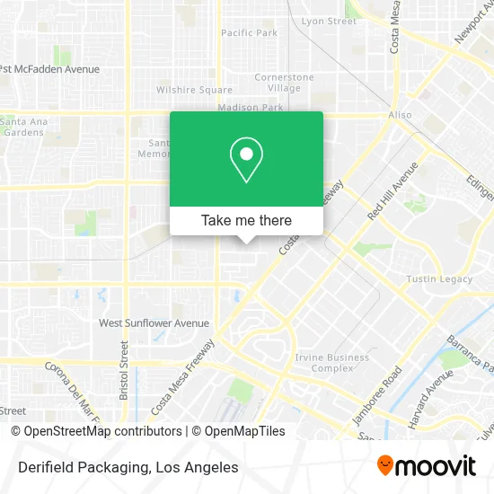 Derifield Packaging map