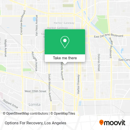 Options For Recovery map
