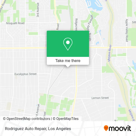 Rodriguez Auto Repair map