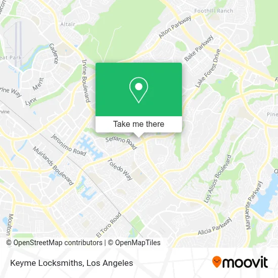 Keyme Locksmiths map