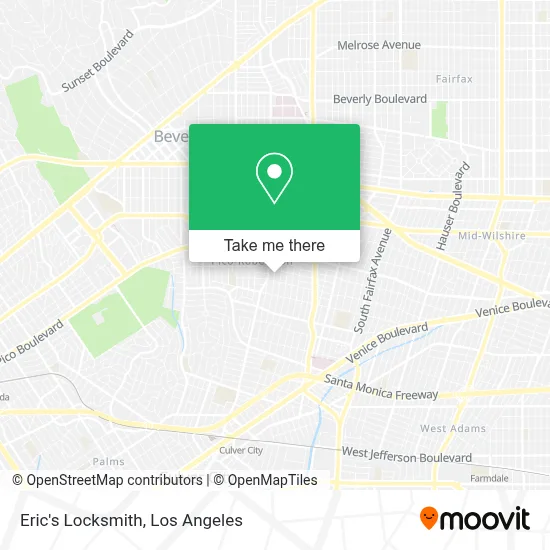 Eric's Locksmith map