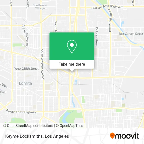 Keyme Locksmiths map