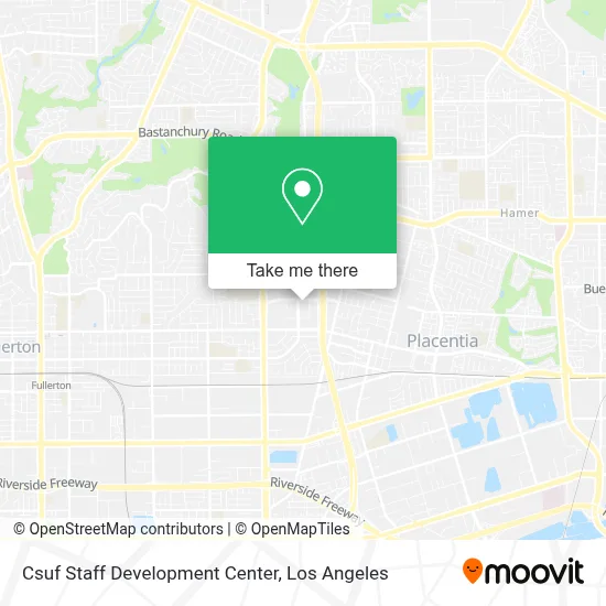 Csuf Staff Development Center map