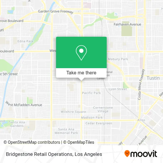 Bridgestone Retail Operations map