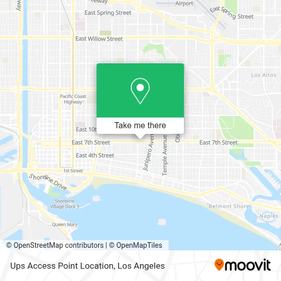 Ups Access Point Location map