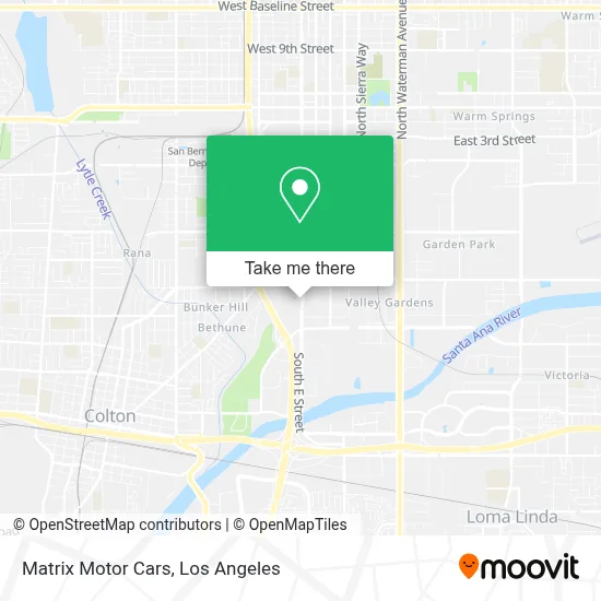 Matrix Motor Cars map