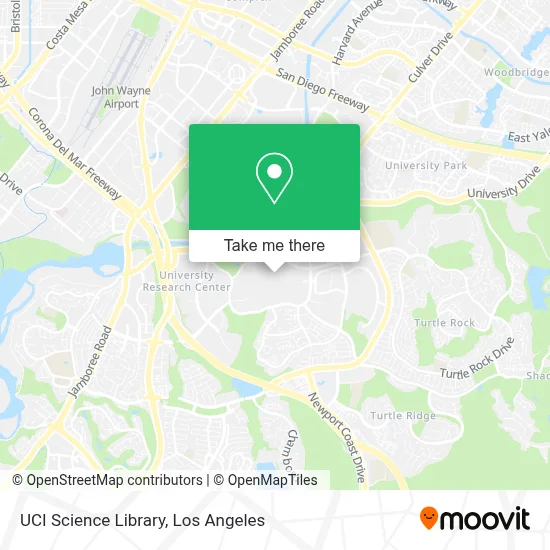 UCI Science Library map