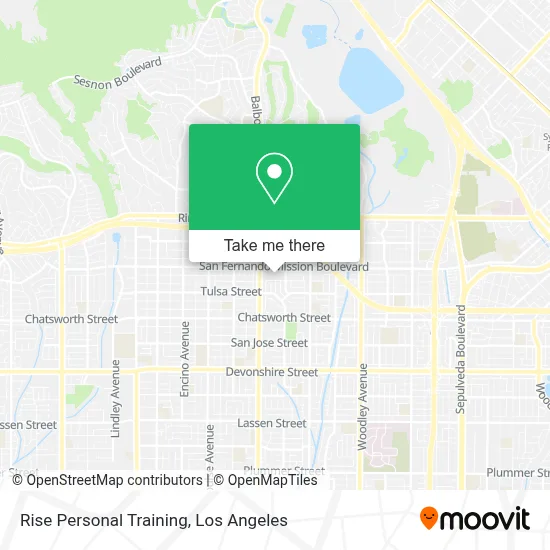 Rise Personal Training map