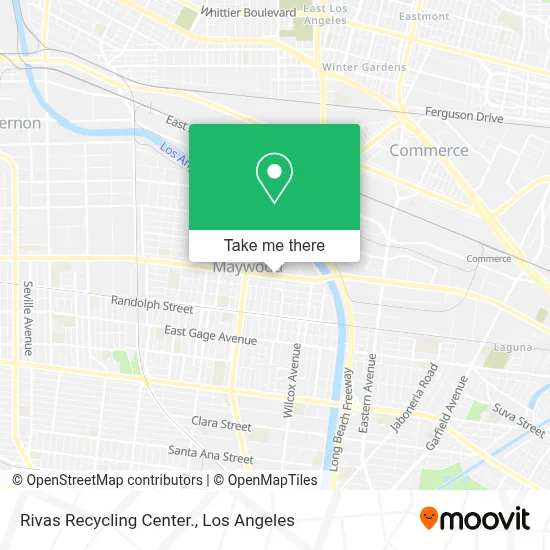 Rivas Recycling Center. map