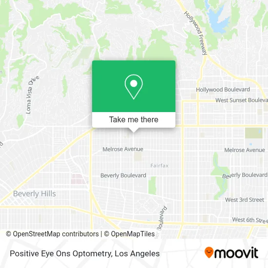 Positive Eye Ons Optometry map