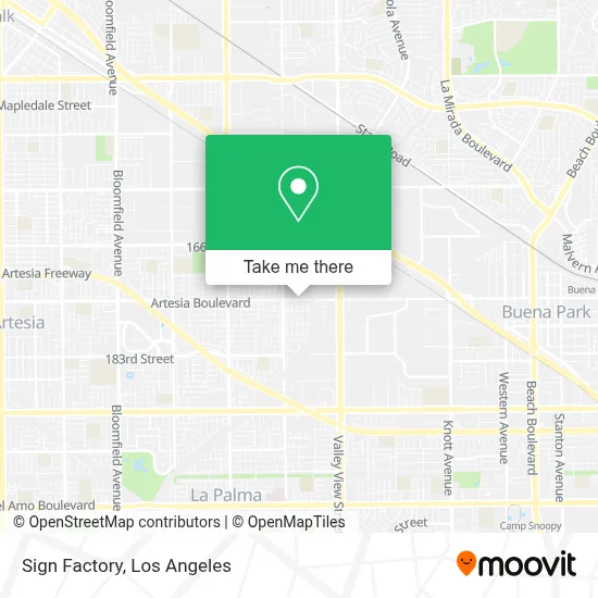 Sign Factory map