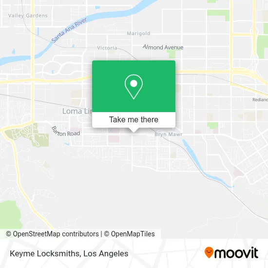 Keyme Locksmiths map