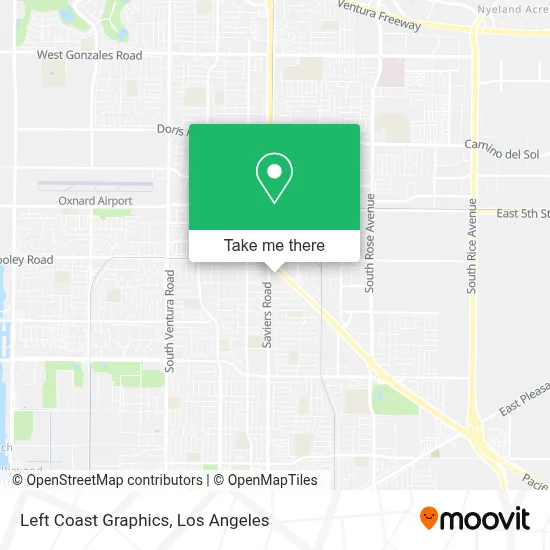 Left Coast Graphics map