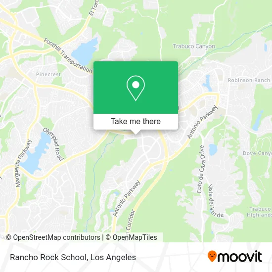 Rancho Rock School map