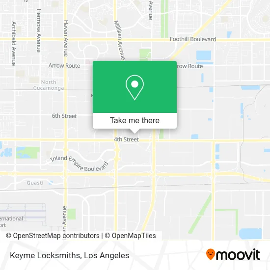 Keyme Locksmiths map