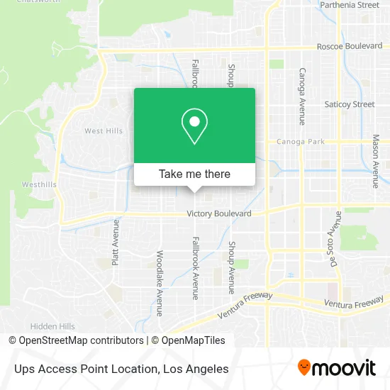 Ups Access Point Location map