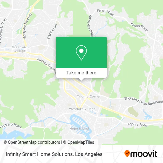 Infinity Smart Home Solutions map