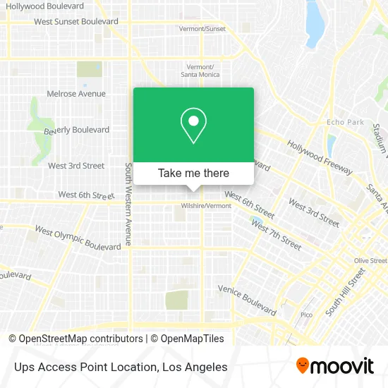 Ups Access Point Location map