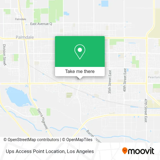 Ups Access Point Location map