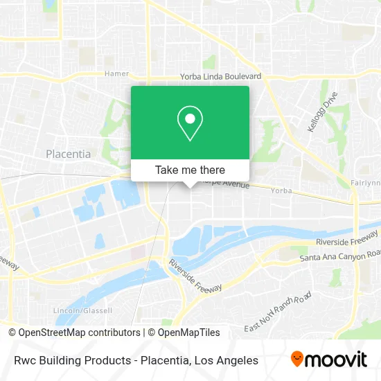 Rwc Building Products - Placentia map