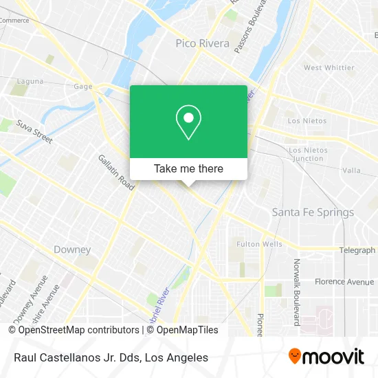 Raul Castellanos Jr. Dds map