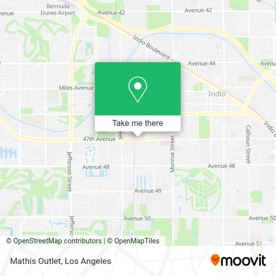 Mathis Outlet map