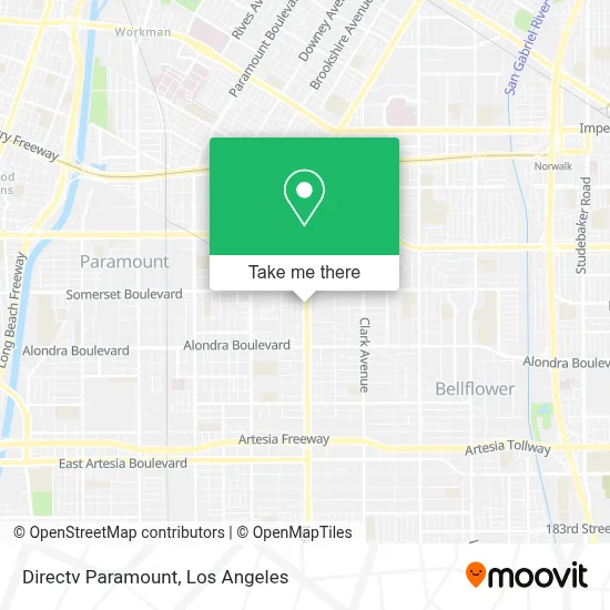 Directv Paramount map