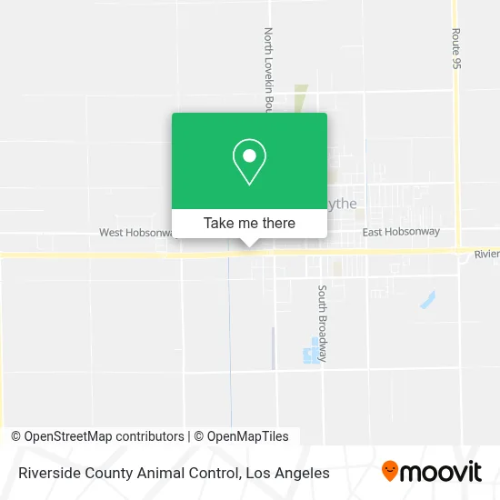 Riverside County Animal Control map