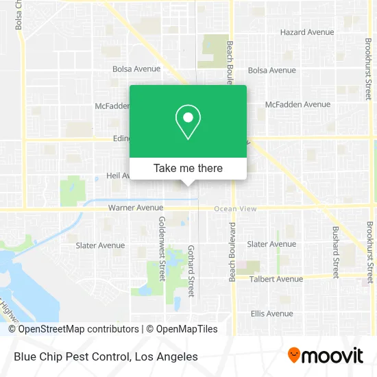 Blue Chip Pest Control map