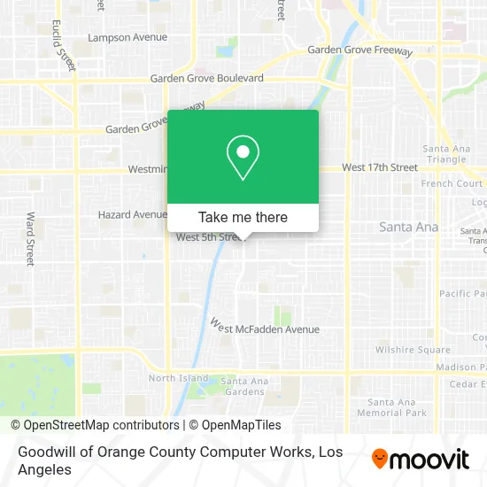 Goodwill of Orange County Computer Works map
