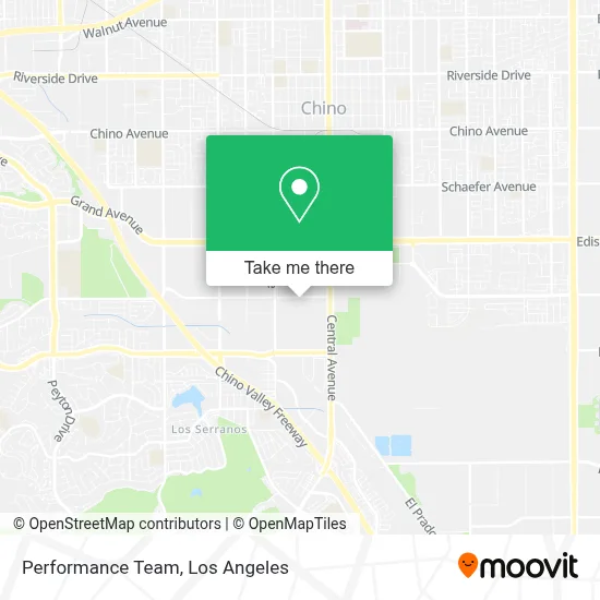 Performance Team map